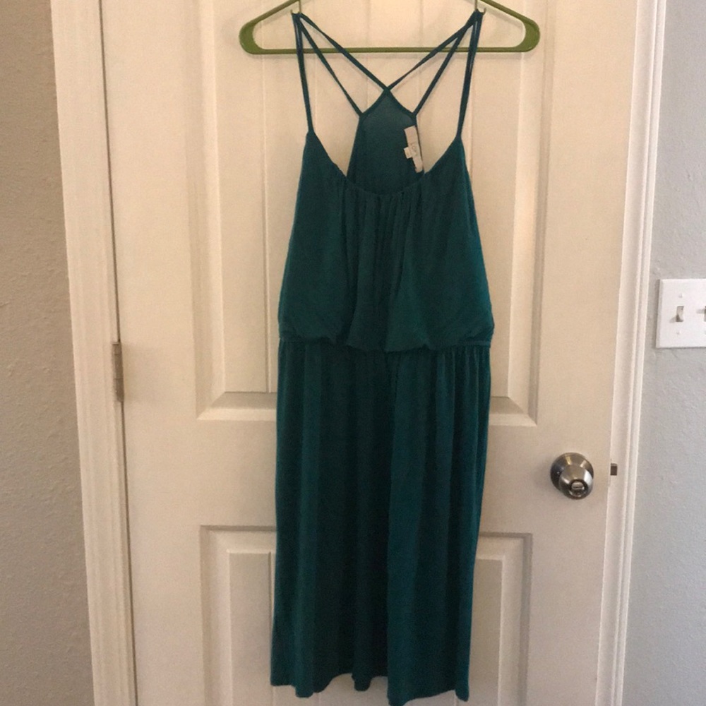 Loft teal dress